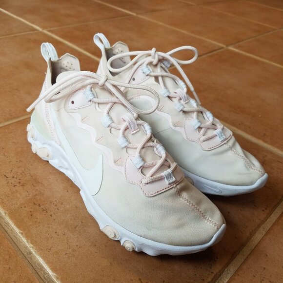 Women's Size 9 Nike React Element 55 Pale Pink Shoes - Picture 10 of 10